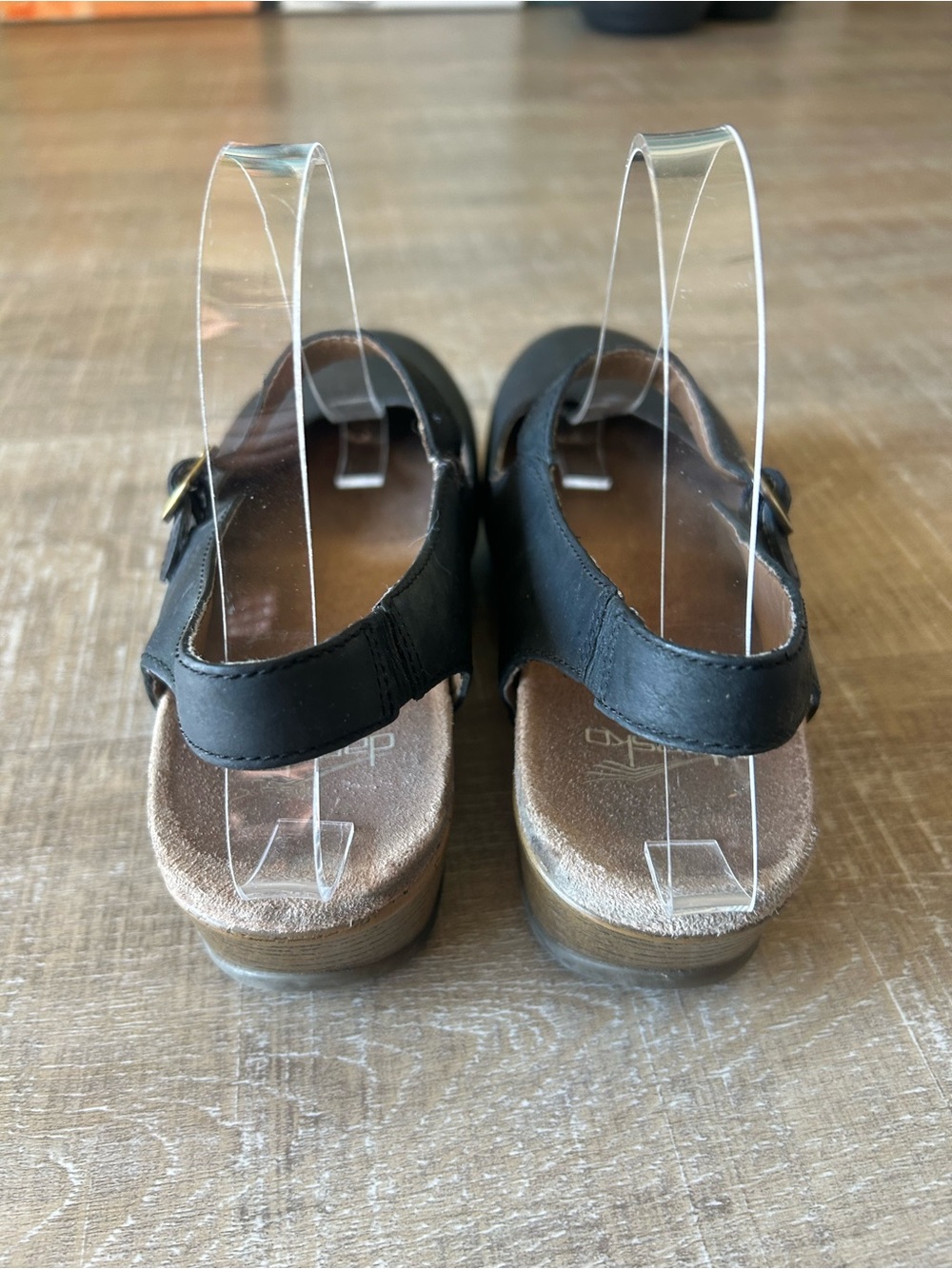 ▶️ Dansko Black Leather Mary Jane Wedge Comfort Shoes EU 38 US 7.5 8 - Picture 11 of 13